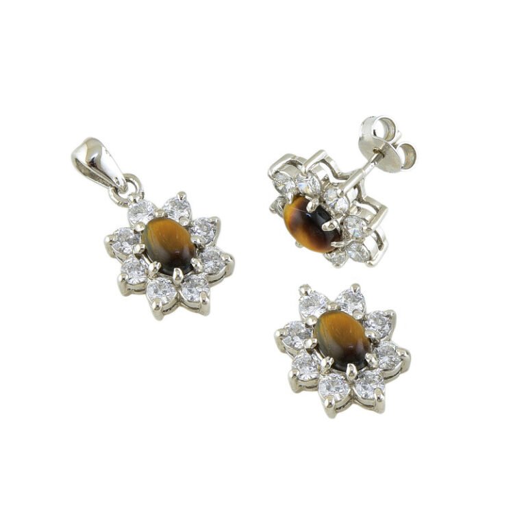 TIGER EYE PENDANT SET