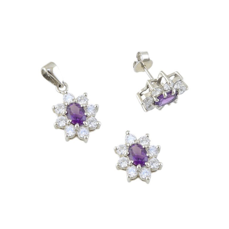 AMETHYST PENDANT SET