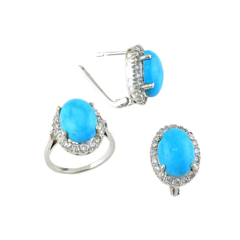 FIROZA TURQUOISE PENDANT SET